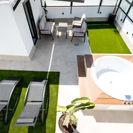 Pj Terraza Privada Banera Exterior Junto Catedral Apartment